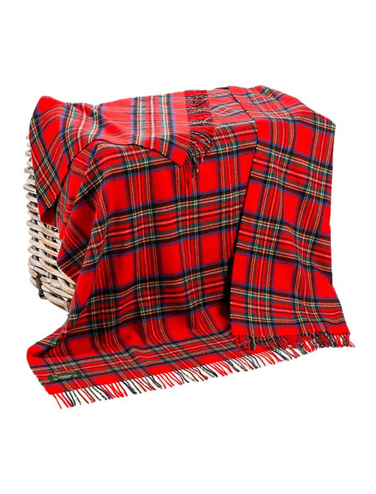 Wool blanket Royal Stewart Tartan check