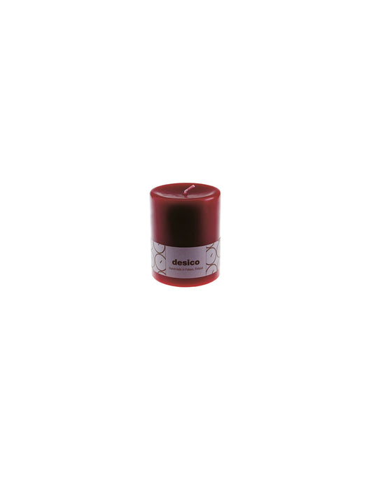 Table candle dark red Desico 10 cm