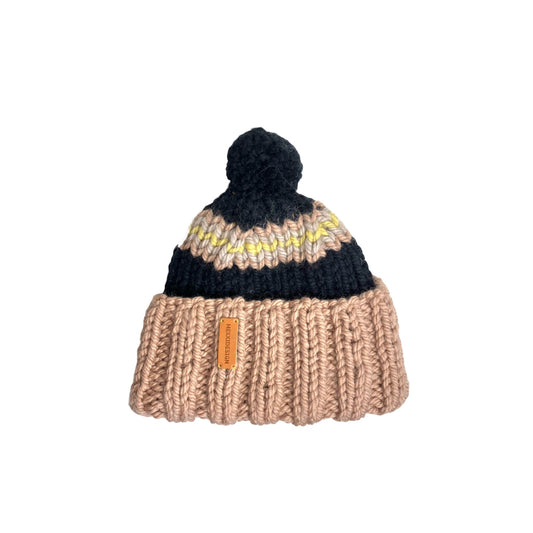 Wool beanie Aitoo black/beige