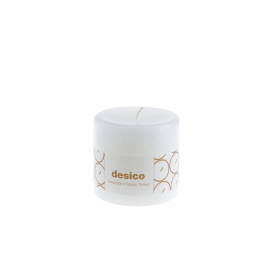 Table candle white Desico 7 cm