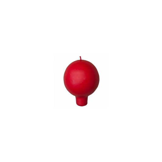 Ball candle with a red Puttipaja base