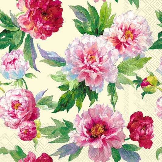 Napkins Peonies