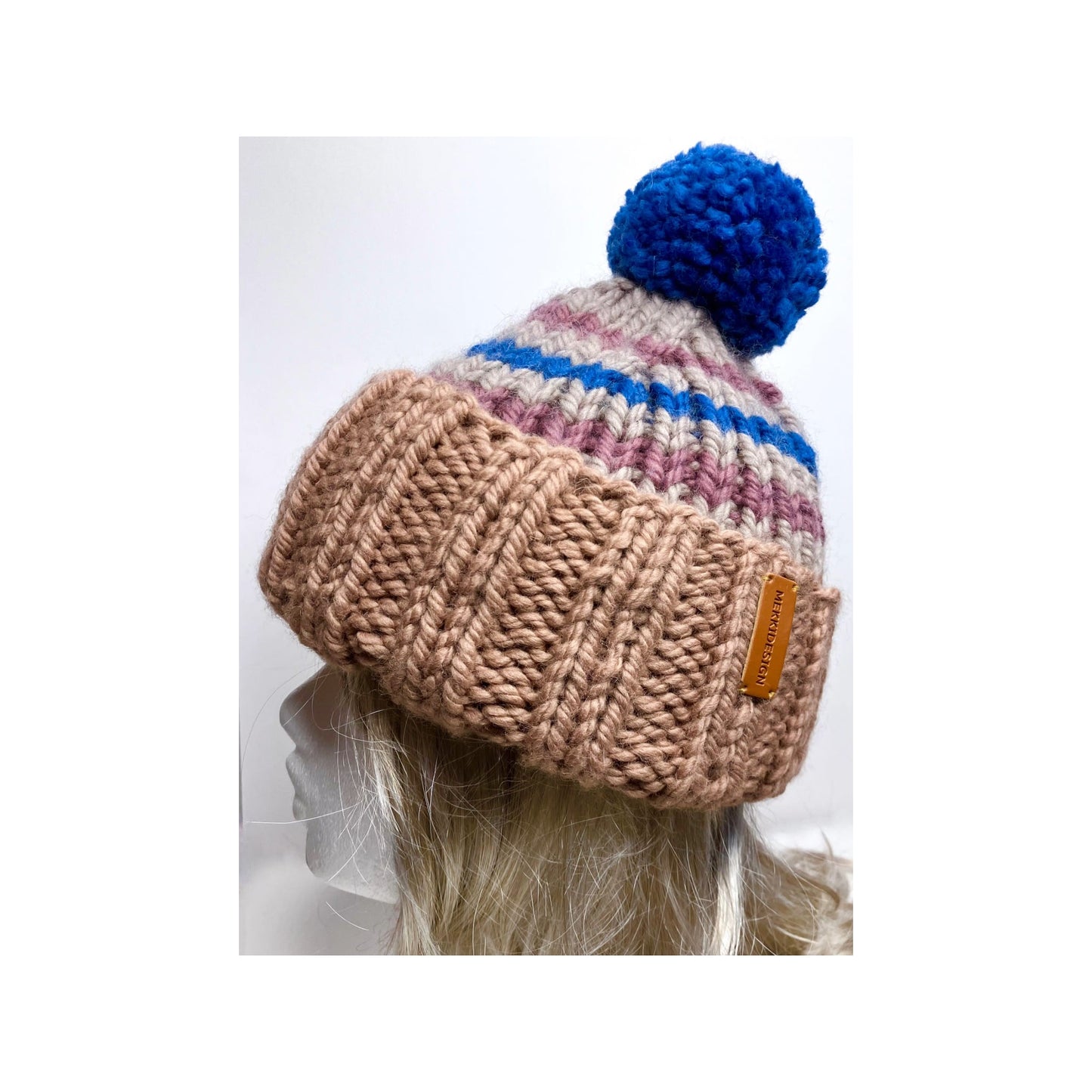 Wool beanie Aitoo clay color