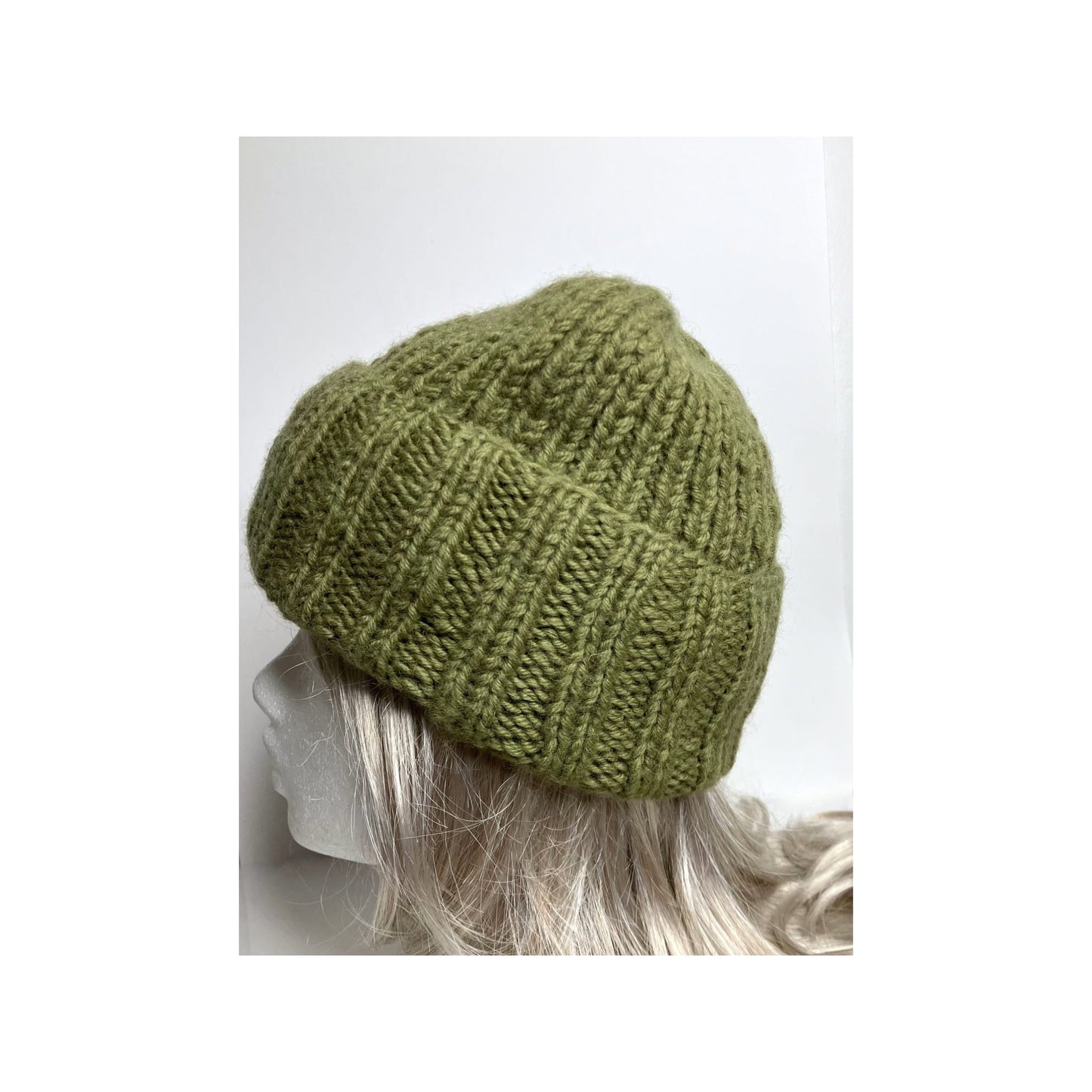 Wool beanie Olos green