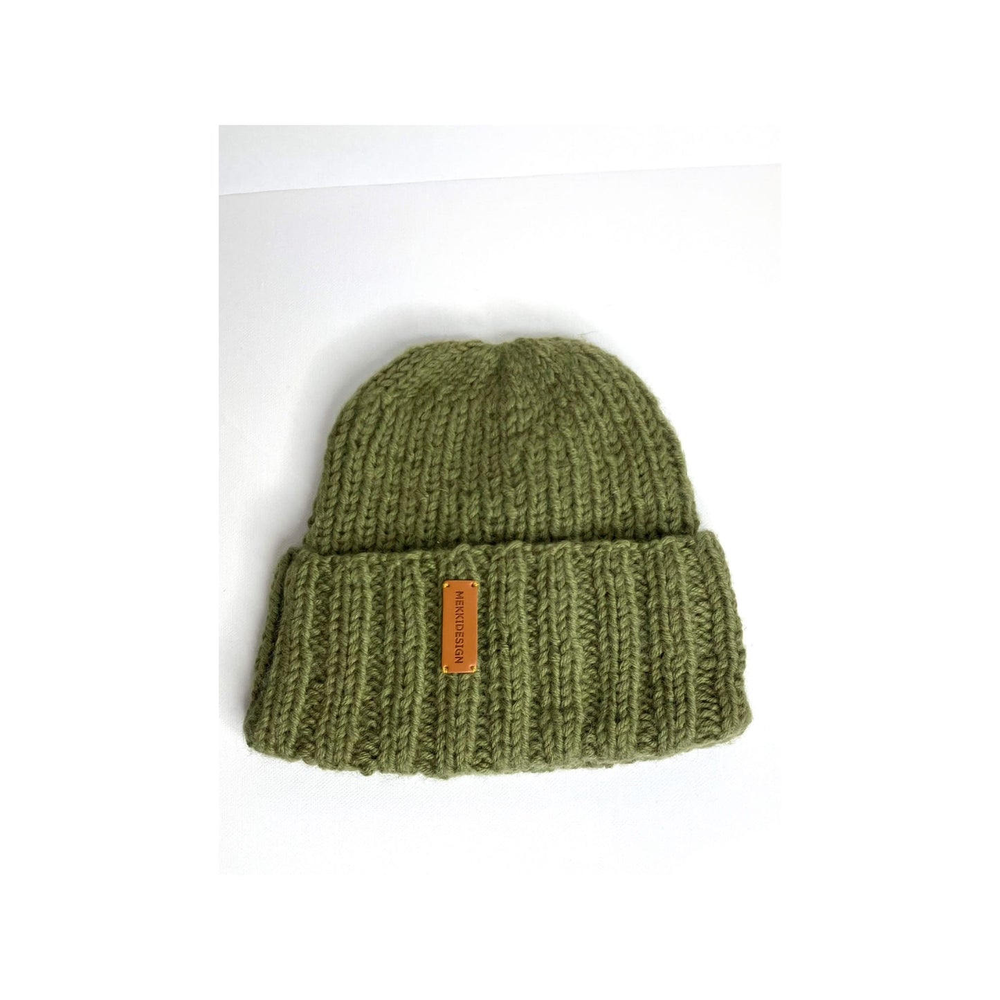 Wool beanie Olos green