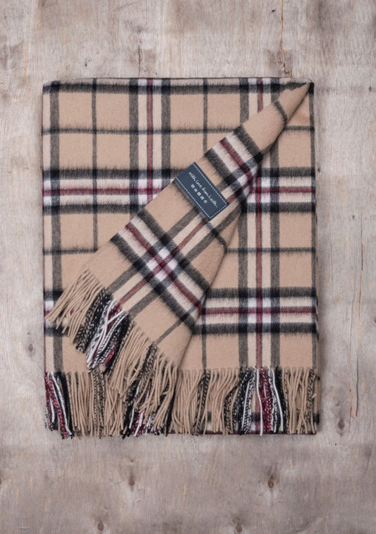 Wool blanket Thomson Camel Tartan