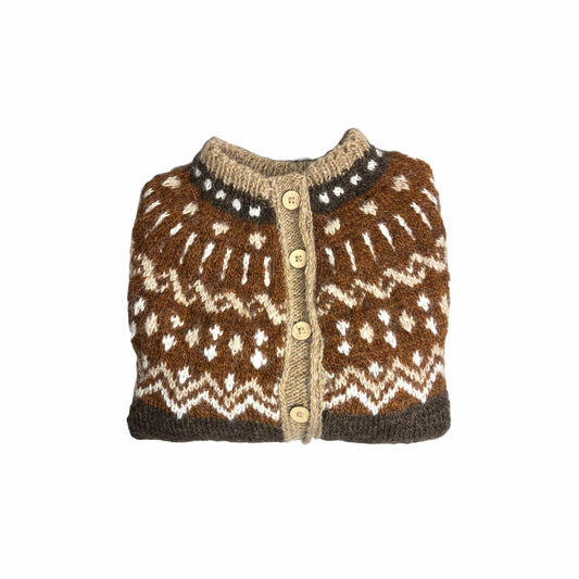 Wool cardigan Gingerbread